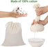20 PCS Reusable Cotton Drawstring Muslin Bag, Natural Unbleached Cotton Straining Herbs Cheesecloth Bags, Gift Bag Coffee Tea Brew Bags Nut Milk B...