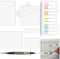 Transparent Sticky Notes with Marker, 3x3 inch Clear Sticky Note Pads, 7 Pack Translucent Sticky Note See Through School Office Supplies for Book ...