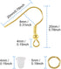 300PCS Earring Hooks for Jewelry,Earring Making Kit Hypoallergenic Earring Hooks,Fish Hook Earrings with Jump Rings and Earring Backs for DIY Jewe...