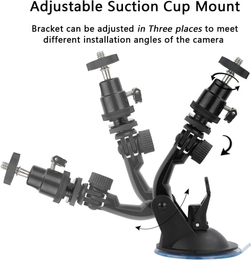 Camera Suction Cup Mount Compatible with Wyze Cam V4, Wyze Cam V3, Google Nest Cam (Battery), Security Camera Suction Mount, Camera Window Mount, ...