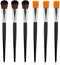 6 PCS Mop Brush for Acrylic Painting 1 Inch Face Paint Brushes with Wooden Handle Oval Blending Brushes for Acrylic Painting, Watercolor, Face Bod...