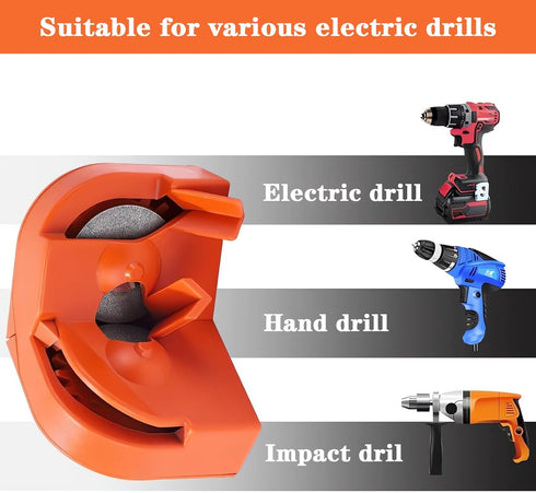 Drill Bit Sharpener, All Bits Mill Drill Machine Blade Sharpening Tool with 4 Grinding Wheels, Multipurpose Drill Bit Grinding Sharpener for High-...