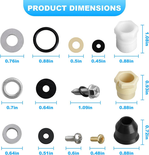 for Prier 630-7755 Wall Hydrant Repair Kit Fit Mansfield Wall Hydrants...