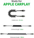 Coiled USB C to L ightning Cable,AICase Type C to L ightning Cable (6ft 36W) Scalable Spring PD Type C Charging Cable for iPhone 13 13 Pro 12 Pro ...