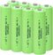 AA Solar Light Batteries Rechargeable AA Batteries Ni-MH 600mAh 1.2V Double A Rechargeable Battery for Outdoor Solar Garden Lights (8 Count (Pack ...