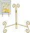 Plate Stand 12 Inch Gold Display Plate Holder, Collapsible Iron Plate Stands for Display, Folding Display Easel for Photo, Pictures, Decorative Pl...