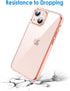 JETech Case for iPhone 13 6.1-Inch, Non-Yellowing Shockproof Phone Bumper Cover, Anti-Scratch Clear Back (Rose Gold)...