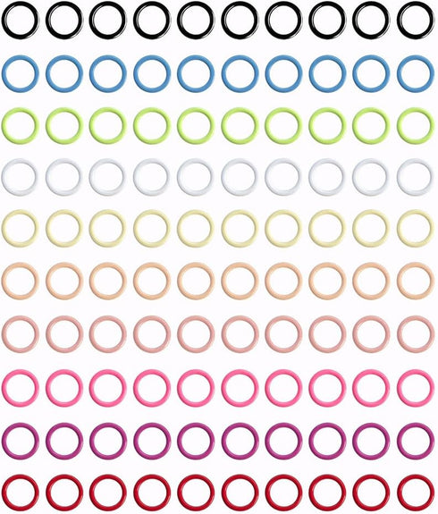 Colorful Ring Stitch Markers (5mm 100pcs) (5MM-100pcs)...