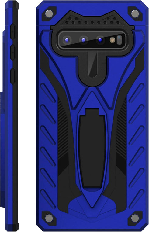 Kitoo Designed for Samsung Galaxy S10 Case with Kickstand, Military Grade 12ft. Drop Tested - Blue...