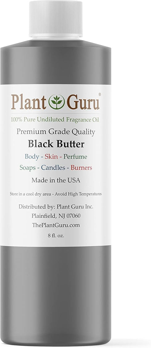 Black Butter Fragrance Oil 8 fl. oz. Scented Oil for DIY Soap Making, Candles, Bath Bombs, Body Butters. Used in Aromatherapy Diffusers, Burners a...