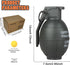 Toy-Hand Grenade for CS Battle Game,with 9 Foam Ammo Green Tactical CS-Grenade Fun Impact,Pull Ring Grenade Toy Outdoor Sport for Age 14 Years Old...