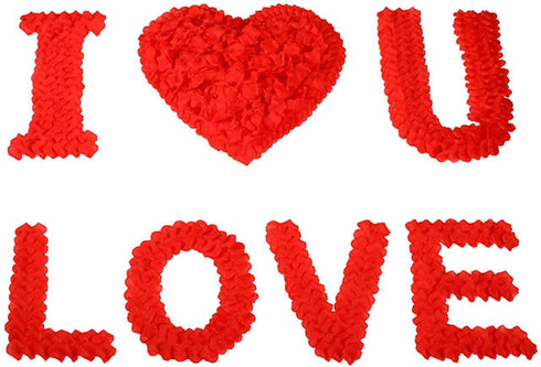 CODE FLORIST 2200 PCS Red Silk Rose Petals Wedding Flower Decoration...