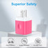 USB Wall Charger Block,2 Pack USB Power Adapter Charging Box for iPhone 15 Pro/14 Pro Max/13/12/11/SE/XS/XR/X/8Plus,Samsung Galaxy S24/S23 FE/S22/...