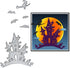 Halloween Castle Die Cuts for Card Making, Halloween Witch Bats Cutting Dies Sets House Background Dies Stencils Embossing Template for Scrapbooki...