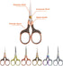 Mini Scissors Stainless Blade Metal Handle Office School Classroom Student Teacher Crafting Fabric Sewing Gift Wrapping All Purpose...