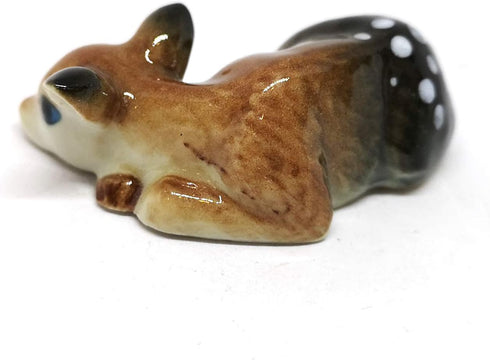 ZOOCRAFT Ceramic Deer Bambi Figurine Craft Miniature Collectible Porcelain Animal Gift...