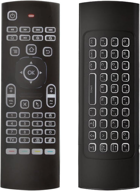 MX3 Air Remote Mouse,2.4G Multifunctional Backlit Remote Control, Mini Wireless Keyboard & Infrared Remote Control Learning for Android TV Box,HTP...