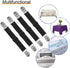 4Pcs Adjustable Bed Sheet Straps Clips, Elastic Mattress Sheet Fasteners Holder and Suspenders, Grippers to Hold Sheet, Mattress, Sofa, Couch, Tab...