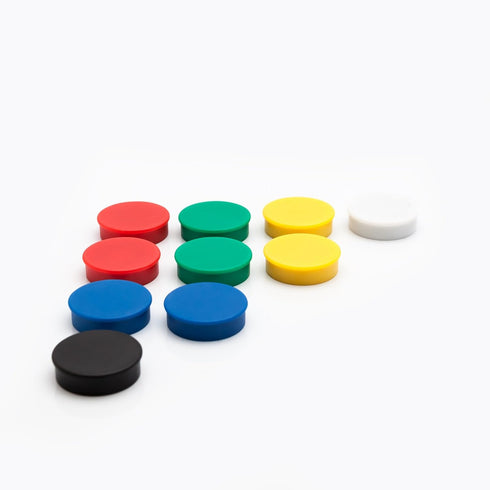 Bullseye Office 24 Round Green Fridge Magnets, Button Shaped, Small Colorful Magnetic Discs for Kitchen, Cabinet or Classroom, Perfect Whiteboard ...