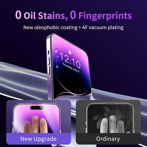 MOCOLL for iPhone 14 Screen Protector ?Military Grade Tempered Glass? Drop Protection, Full Coverage, Scratch Resistant, Screen Protector 14, 2 Pa...
