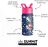 Simple Modern Kids Summit Water Bottle with Straw Lid | 14oz Stainless Steel Cup Insulated Tumbler Tumbler for Girls, School | Unicorn Rainbows...