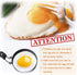 COTEY Large 3.5" Nonstick Egg Rings Set of 4, Round Crumpet Ring Mold Shaper for English Muffins Pancake Cooking Griddle - Portable Grill Accessor...