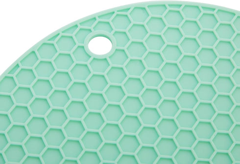 6 Pack Silicone Trivets for Hot Pots and Pans, Round Heat Resistant Multifunctional Mat for Kitchen Countertop (3 Colors, 7 Inches)...