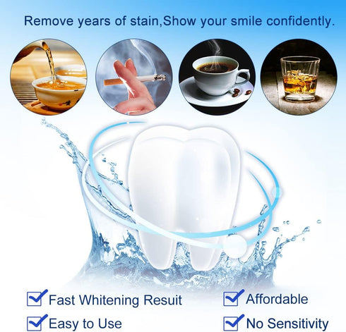 20 PCS 3ML Teeth Whitening Gel Refills 35% CP Bleaching Gel, Tooth Whitener Gel Syringes Kit...