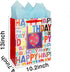 2-Pack 12.6" Large Happy Birthday Gift Bags for Birthday Party with Tissue Paper...