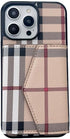 Luxury Wallet Case Compatible with iPhone 14 Pro Max Case for Women Men,Classic Checkered Style PU Leather Protective with Cash Card Holder Cover ...
