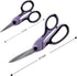 SINGER ProSeries Sewing Fabric Scissors and Craft Detail Scissors Set, Lilac Purple, Set of 2 Sewing Scissors...