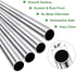 Vinaco Stainless Steel Smoothie Straws, 0.4'' Extra Wide Reusable Metal Drinking Straws for Milkshake, Smoothie, Beverage, Set of 4 with 1 Cleanin...