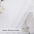 MIULEE White Sheer Curtains 24 inch Length Linen Textured Kitchen Window Curtains Over Sink, Rod Pocket Short Small Curtains for Bathroom Cafe Lig...