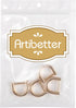 Artibetter D-Rings Screw in Shackle Horseshoe U Shape D Ring DIY Leather Craft Purse Keychain Accessories for Strap 2cm (Gold)...