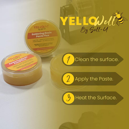 YelloWell Soldering Products Rosin Paste Flux - Electrical & Electronic Repairs - (2 oz)...