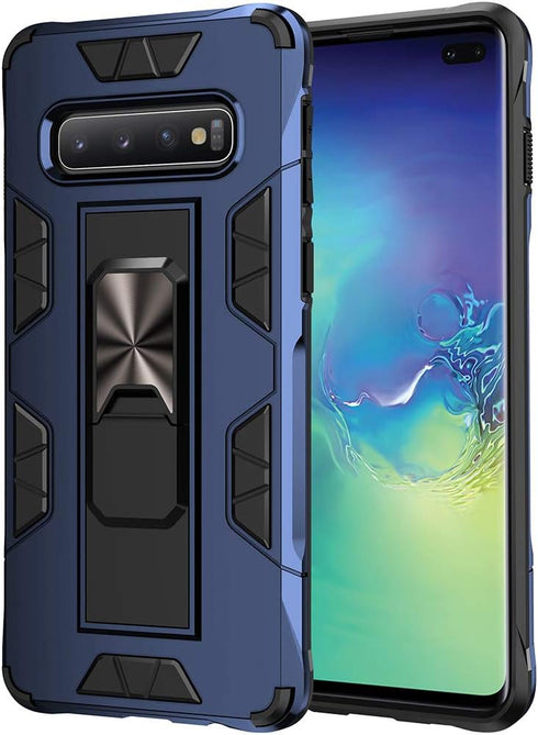 for Samsung Galaxy S10 Plus Case Military Grade Built-in Kickstand Case Holder Armor Heavy Duty Shockproof Cover Protective for Samsung Galaxy S10...