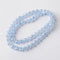 70PCS8mmRound Crystal Glass BeadsforJewelry MakingRondelle Glass Beads Faceted Rondelle Beads DIY Glass Crystal Beads for Bracelets Necklace Penda...