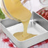 TeamFar 6 Inch Square Cake Pan, Stainless Steel Square Baking Pan for Lasagna Cake Brownie, Healthy & Heavy Duty, Dishwasher Safe & Easy Clean, Br...