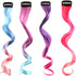 4 Pcs 11 Inch Long Doll Wig, Fits 18 Inch Doll Clip-in Curly Wig, Smooth and Manageable Wigs, Set of 4 Different Colorways, Gift for Kid, Girl, Da...