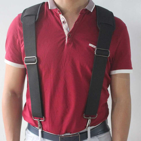 MELOTOUGH Tool Belt Suspenders Work Belt Suspenders Flexible Adjustable Straps with Moveable Padded Shoulders with 4 Loop Attachments...