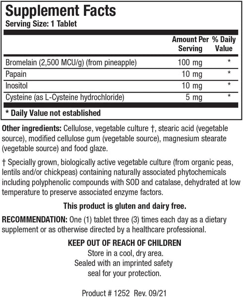 Biotics Research Bromelain Plus Lactose Free Dairy Free Digestive Support, Supports Healthy and Balanced Physiological Pathways, Muscle Relaxation...
