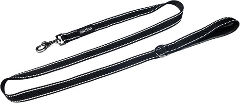 Heavy Duty Dog Leash for Large Dogs, Reflective Dog Training Leash with Neoprene Handle, Ideal for Walking, Running, and Training, 1" x 5ft, Black...