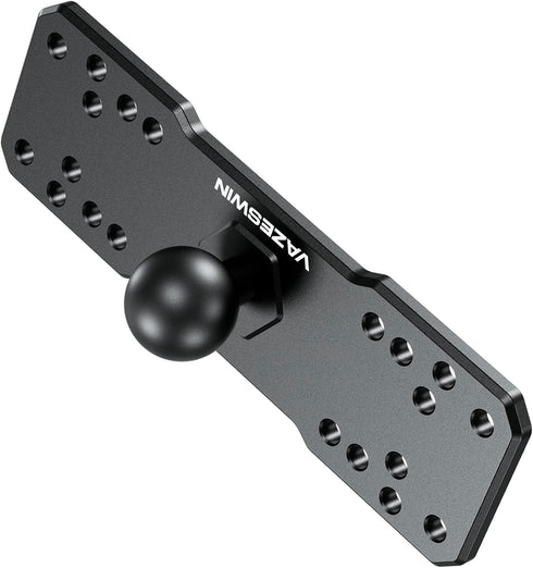 1" Ball Aluminum Alloy Fish Finder Mounting Plate, Universal Marine Electronic Mount Plate for Garmin, Lowrance, Humminbird, Raymarine, for RAM Mo...