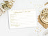 Wedding Advice and Well Wishes - Gold Confetti (50-Cards)...