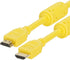 Cmple - HDMI Cable 10FT High Speed HDTV Ultra-HD (UHD) 3D, 4K @60Hz, 18Gbps 28AWG HDMI Cord Audio Return 10 Feet Yellow...