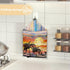 Palm Tree Sunset Dust Cover for Meat Slicer,Deli Slicer,Food Slicer,Waterproof Foldable Cover Kitchen Small Appliances Dust Cover with Handle...