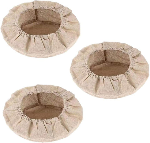 3Pcs Bread Proofing Basket Cloth Liner Linen Liner Cloth Dough Basket Cover for Bakery Home Baking (10 Inch)...