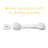 Safety 1st OutSmart Multi Use Lock, 2 Pack, White...