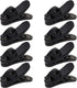 1 Inch Small Plastic Rotate Earphone Clips for Fixing Earbuds Cables Corded Headset Headphone Wires to Shirt, Pack of 8 (Black)......
