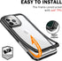 AICase for iPhone 14 Pro Case Waterproof, Clear Water Proof Shockproof Dustproof Snowproof Full Body Rugged Transparent Underwater Phone Case for ...